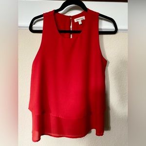 Monteau sleeveless layered top